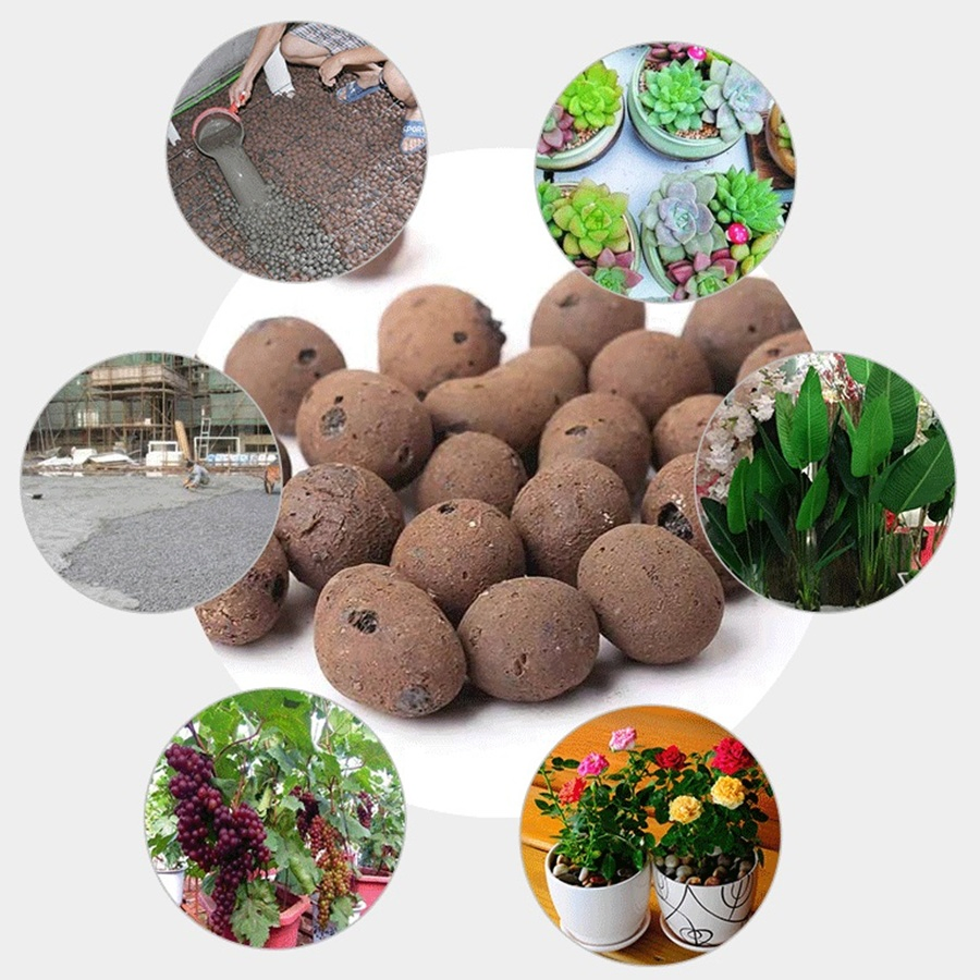 9-12mm Expanded Clay Pebbles Hydroponic Growing Clay Balls
