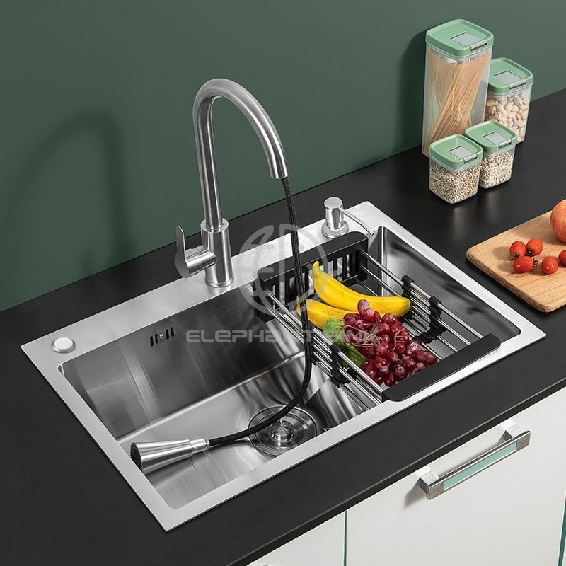 Brushed Stainless Steel Original Color Conventional Kitchen Handmade Sink Factory in China