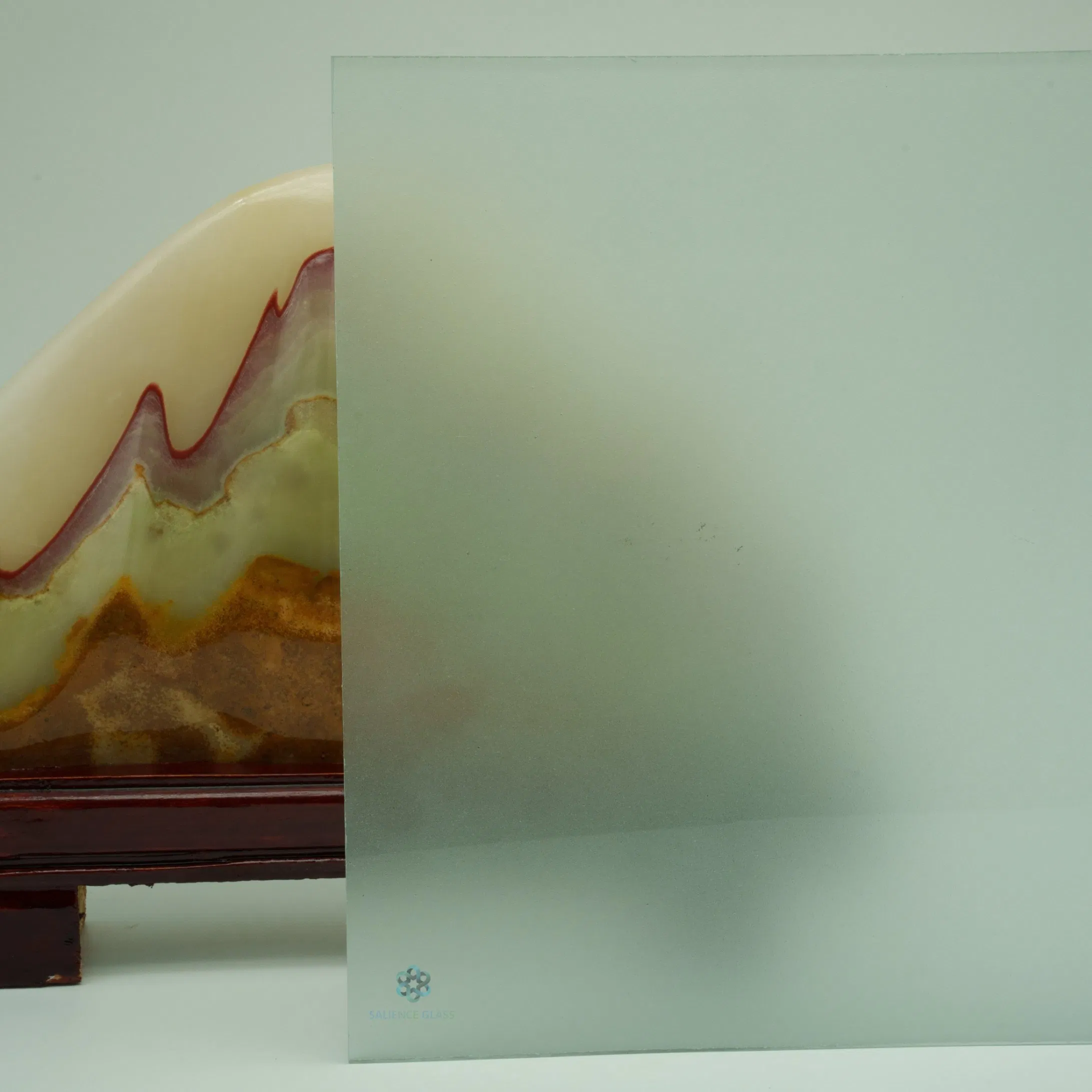 8mm Clear Acid Etched Glass for Interior Partitions/Office Enclosures