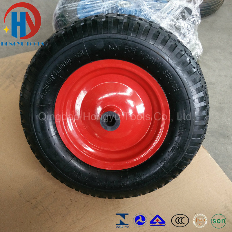 4.00-8 Wheelbarrow Tyre Pneumatic Rubber Wheel