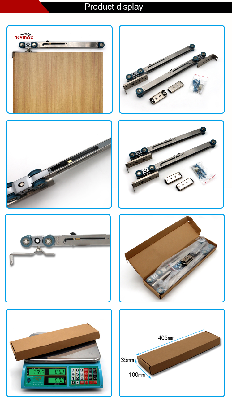 Gorgeous Sliding Wheel Stainless Steel Sliding Gate Hardware System Wooden Fittings Sliding Door Roller