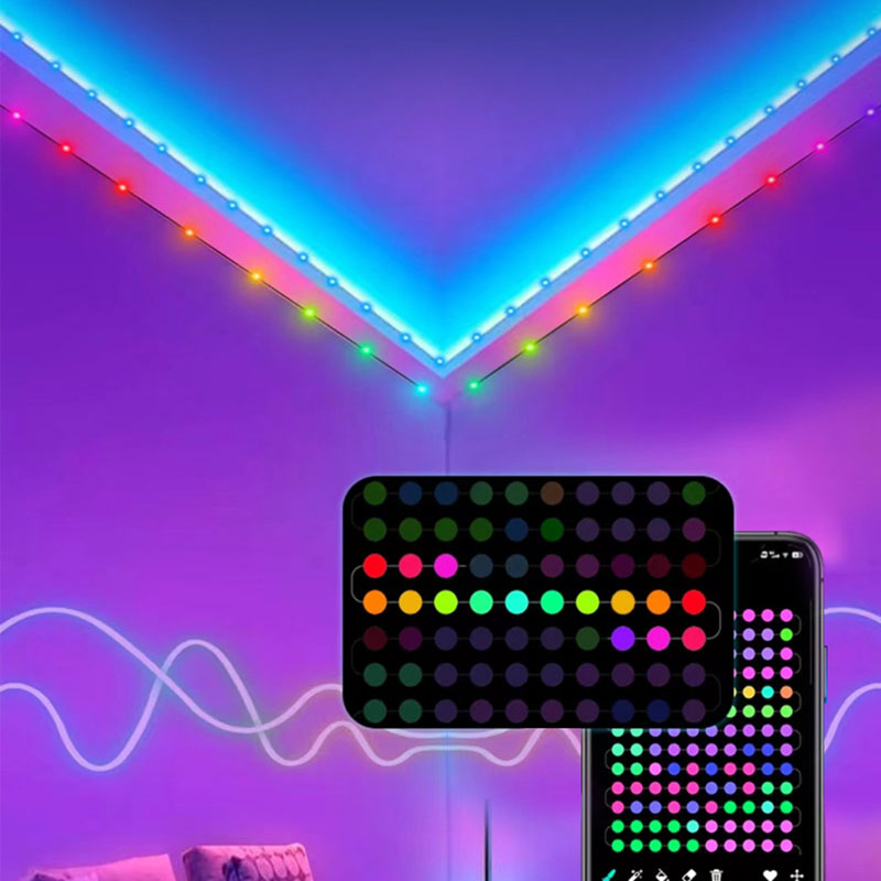 Factory Price Intelligent Point Control LED Outdoor Leather String Light