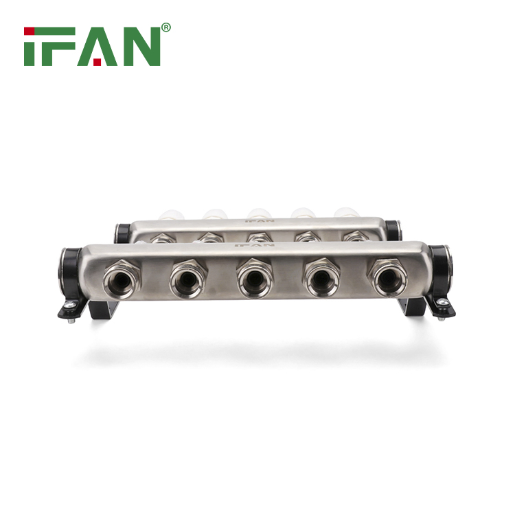 Ifan Factory Direct High Quality Manifold 10 Ways Silver Stainless Steel Manifold