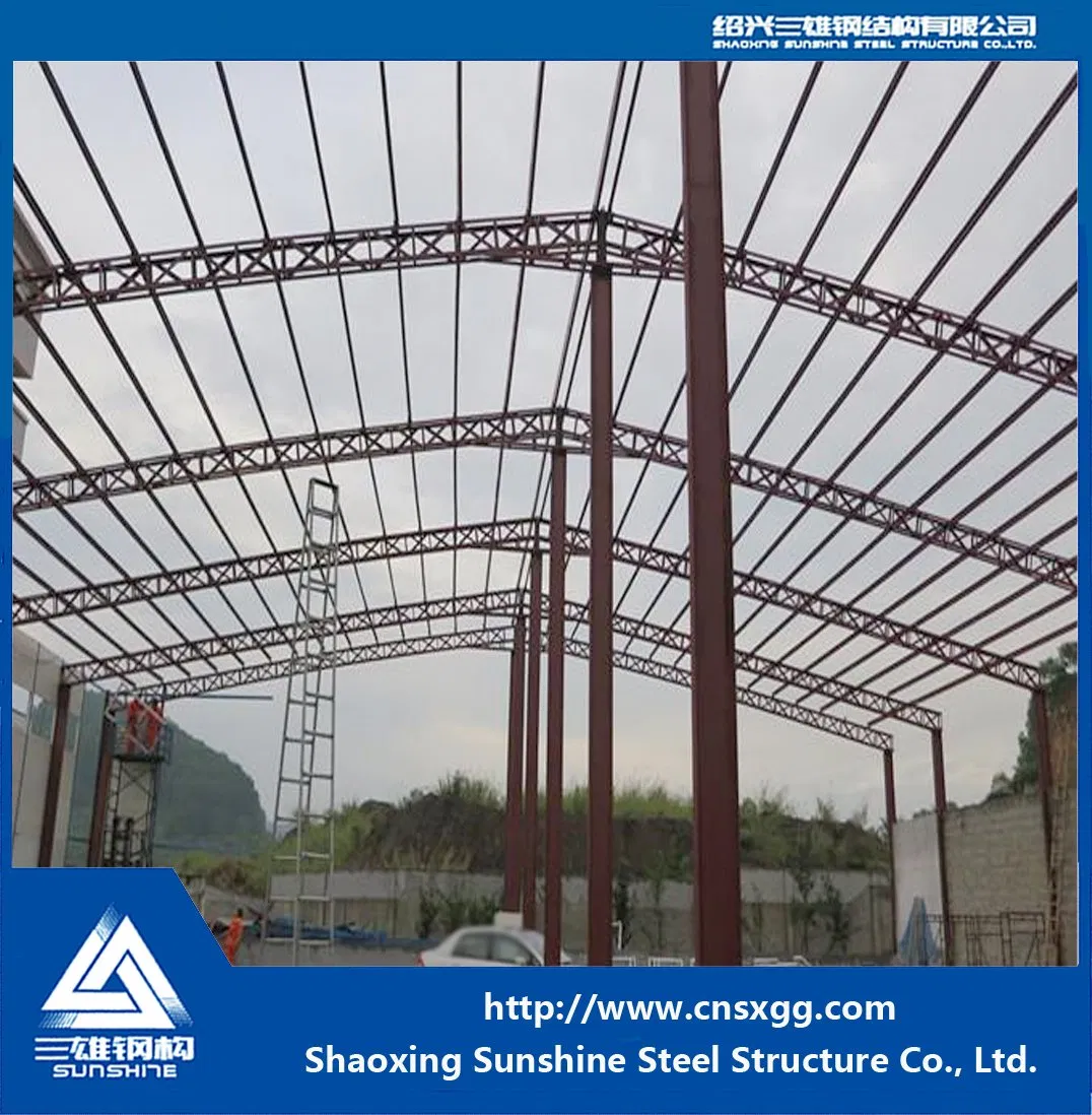 Steel Structure Construction Made of Steel Column, Truss, Girder Frame for Warehouse