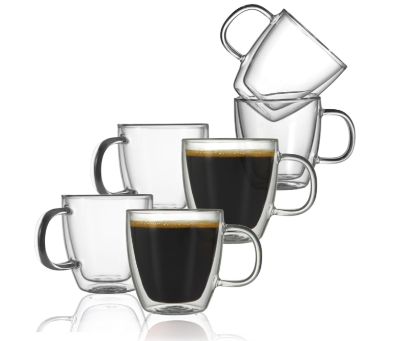 160ml Double Wall Glass for Coffee, Insulated Espresso Coffee Glass