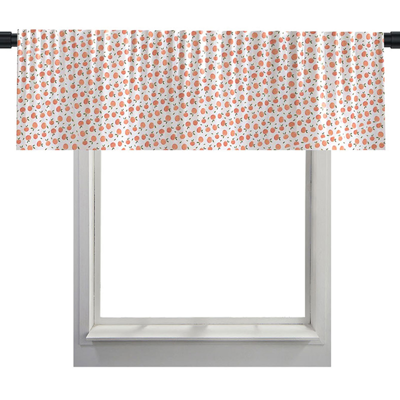Printed Summer Style Windows Half-Cover The Door Frames, of The Kitchen, Living Room and Bedroom Drapses and Curtains