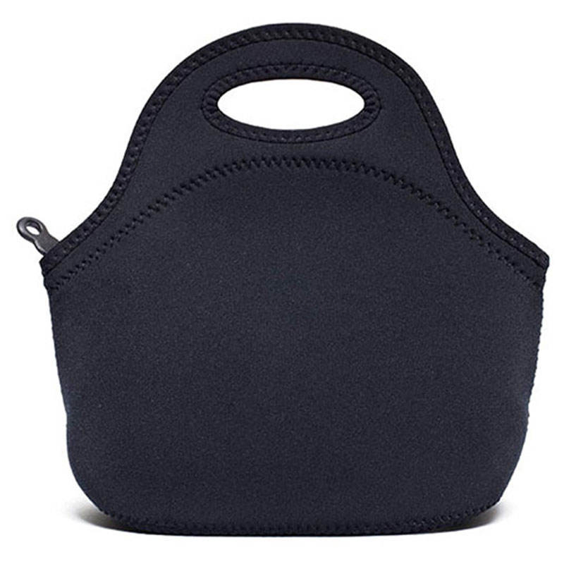 Custom Logo Neoprene Lunch Tote Box with Zipper Closure Durable Insulated Bag for Daily Commute