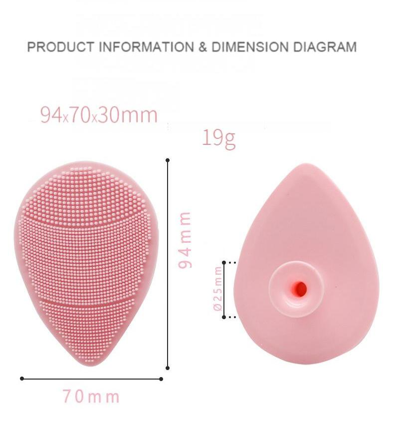 Hot Selling Silicone Baby Face Brush Droplet Shape with Soft Bristles Multi-Functional Massage & Cleansing Tool for Face & Hair