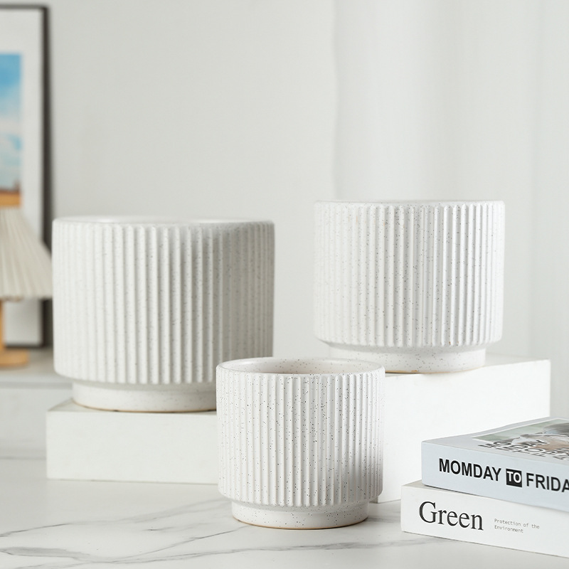 Горшки керамические белые для растений
