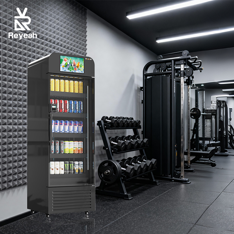 Smart Fridge Vending Machine Drinks and Snack Cool Digital Kiosks Ai Vending Machine Open Door