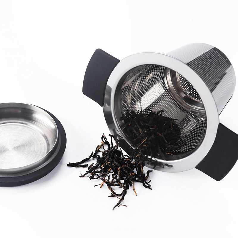 Zihe Kitchen 304 Stainless Steel Tea Strainer Double Handled Separator