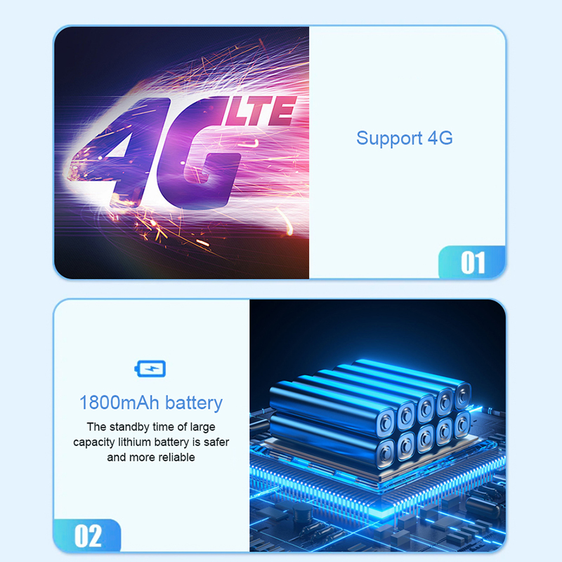 Простой кнопочный телефон 4G с фонариком, 2.8 дюйма