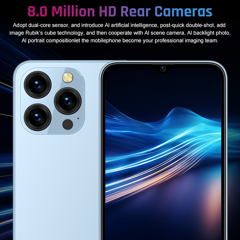 New Version Original Low Price 4G Phone 6.56 Inch Android Smartphone Dual SIM Smart Mobile Phones China Price