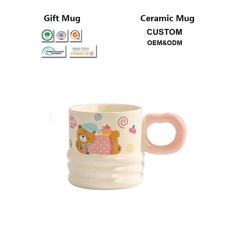 Custom Gift Mug 12oz with Handle MOQ 500PCS From Factory Direct