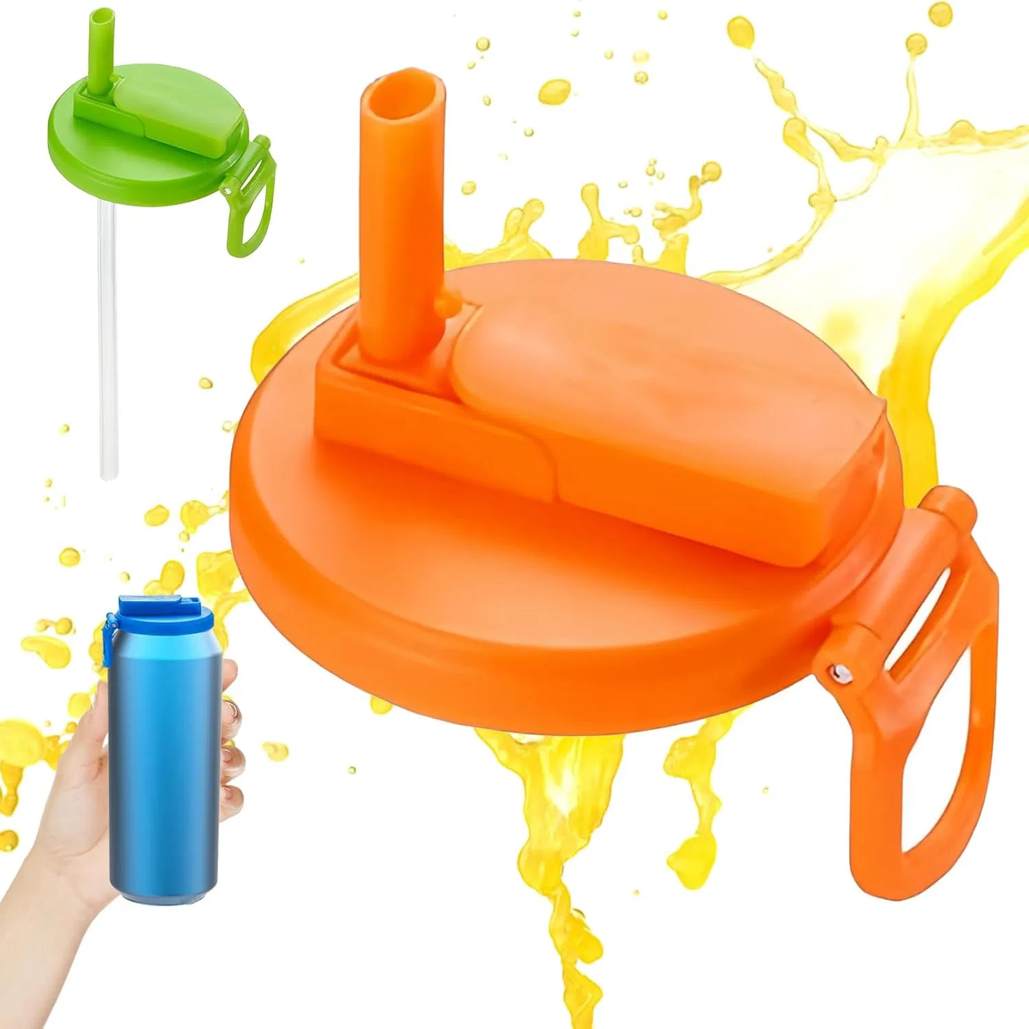 Крышка для банки с трубочкой EZ28946