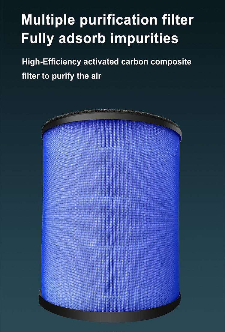 24V/12W Smart HEPA Filter Desktop Portable Mini Air Purifier