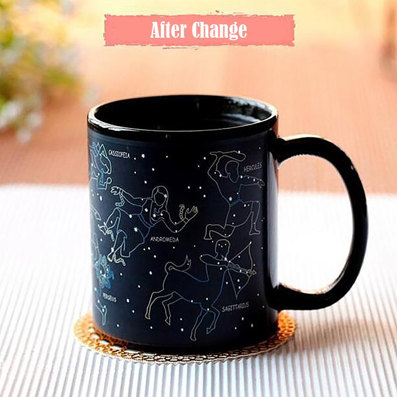 Custom Logo Design Mug Color Changing Heat Sensitive Ceramic Coffee Mug