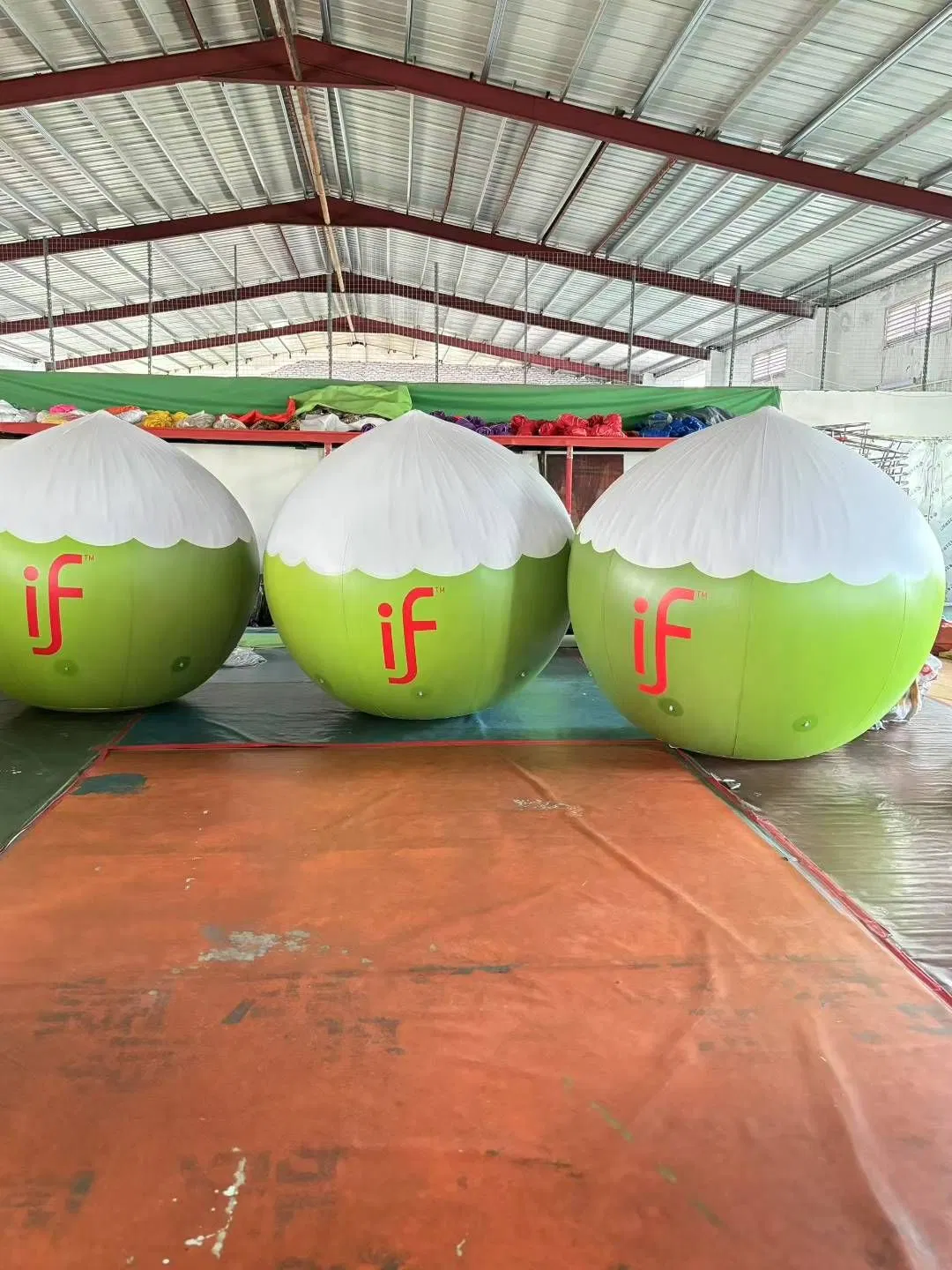 Boyi Customizable Inflatable Coconut Balloon for Beach Party Decoration