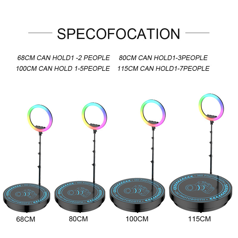 Фотобудка 360 для селфи с LED-подсветкой