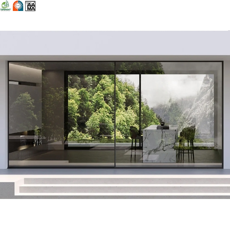 Aluminum Frameless Sliding Folding Patio Door