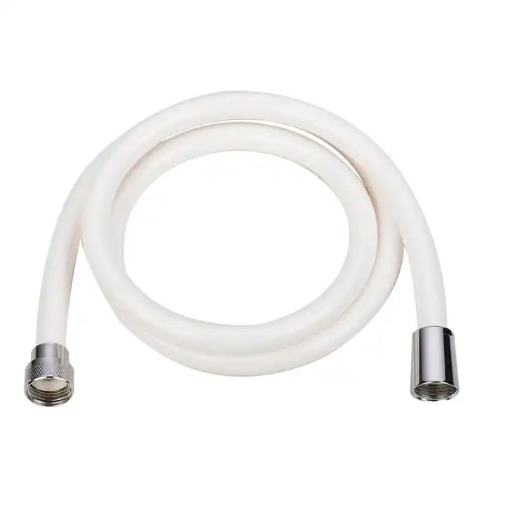 White 1.5m Flexible PVC Shower Hose for Hand Shower