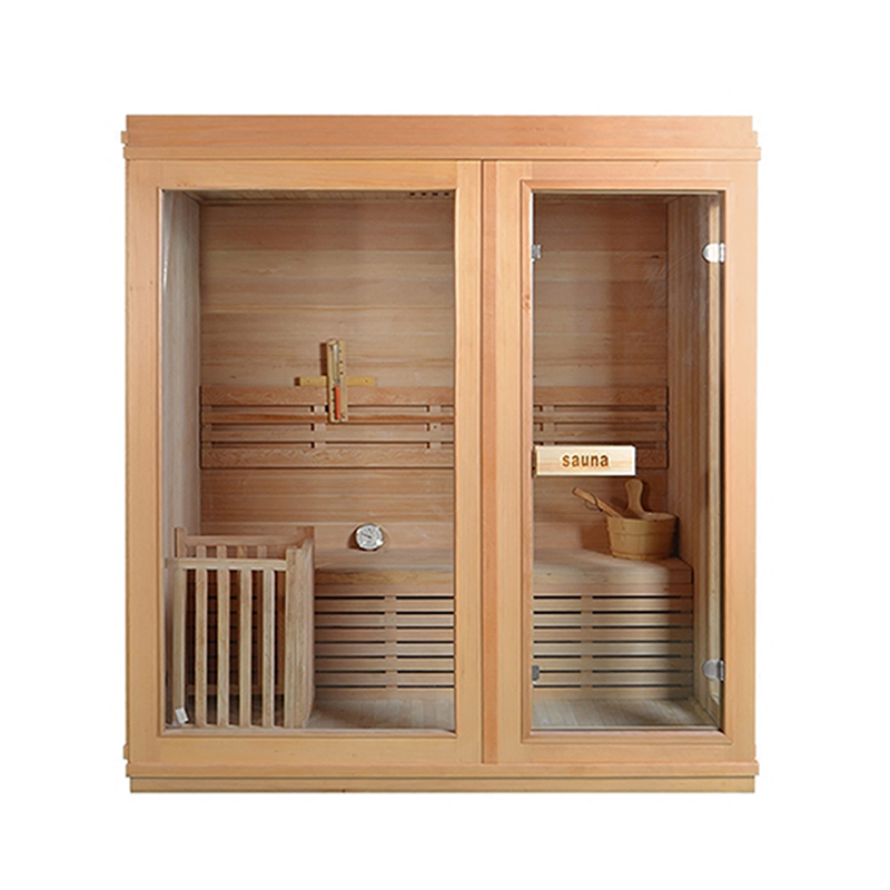 Home Traditional Heater Hemlock Wooden Indoor Dry Wet Steam Sauna