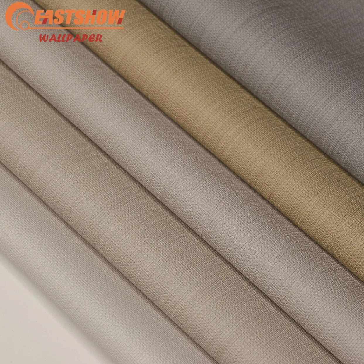 Modern Plain Design Wall Grace Bedroom Design 3D Textured Fabric Wallcovering