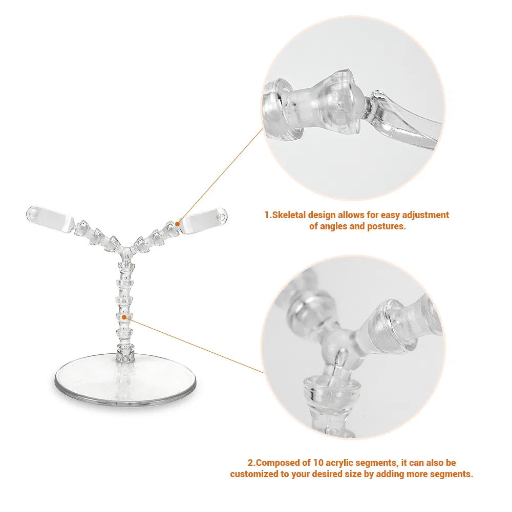 Lightweight Acrylic Doll Stand Transparent Doll Display Rack Puppet Support Holders