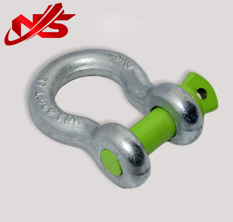 G-209 Type Drop Forged Screw Pin Bow Shackle Galvanized Shackle Pin