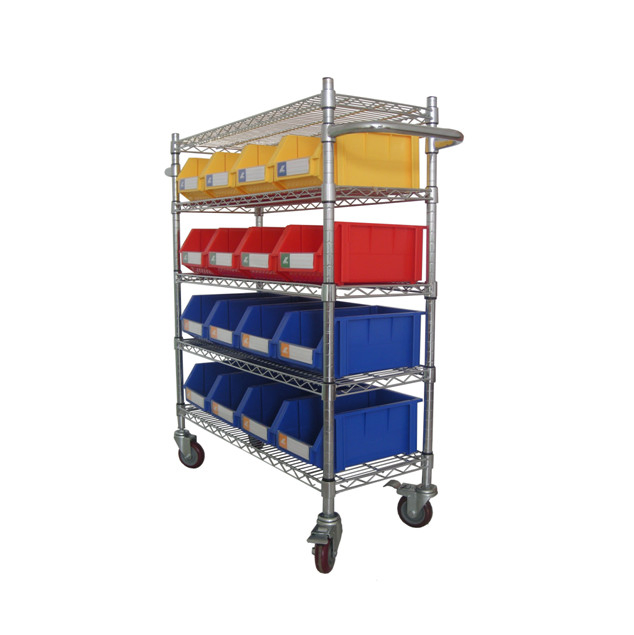 Convenient Moving Wire Shelving Rack System (WST3614-010)