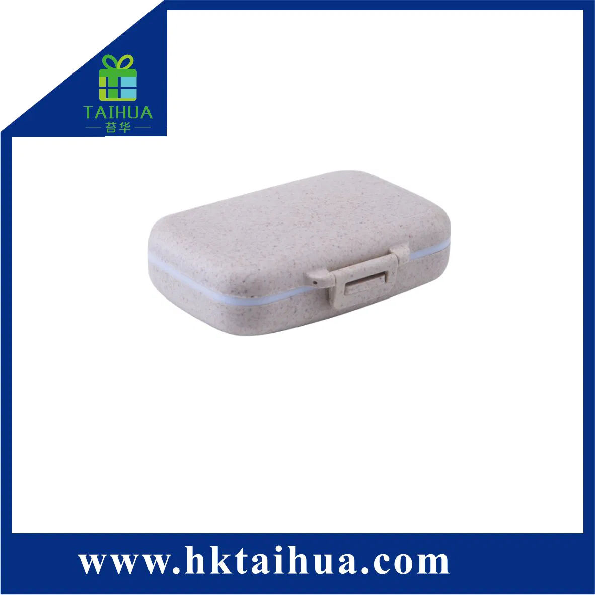 Food Grade Portable Vitamin Medicine Case 6 Compartment Pill Case Box