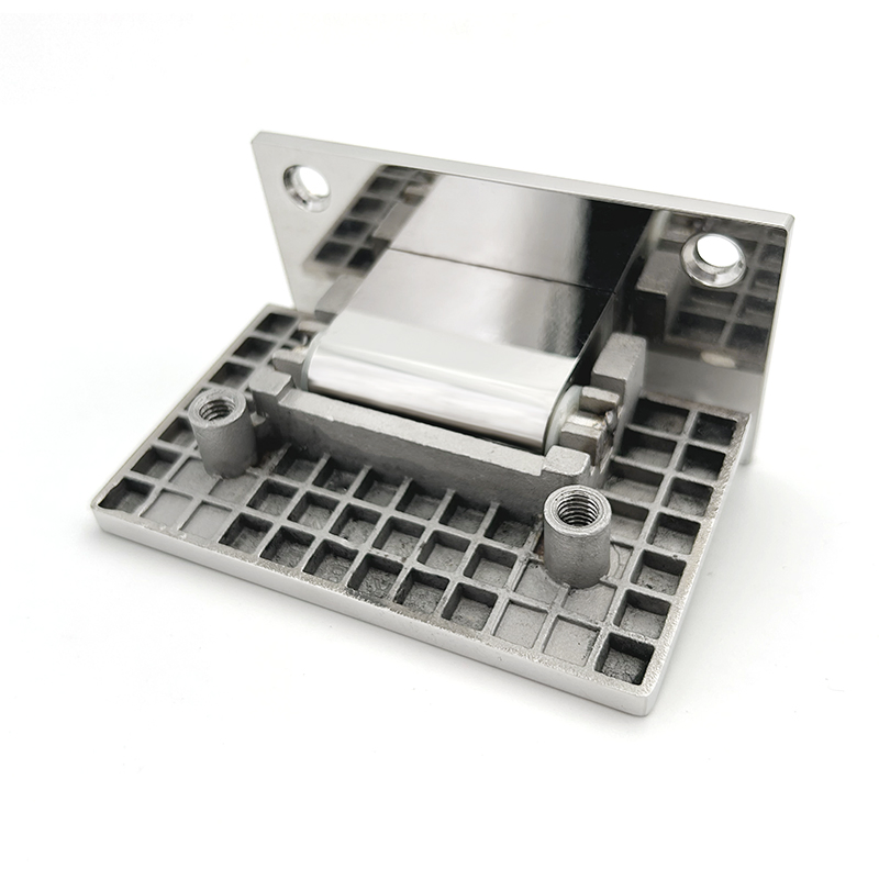 Custom 90 Degree Shower Door Hinge Glass to Wall Stainless Steel Hinge Square Type Fixed Hinge for Bathroom Hardware