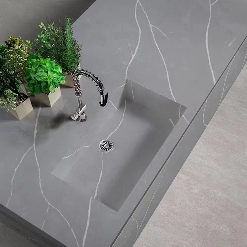 White/Grey Black Artificial Marble Stone Quartz Counter Top Price