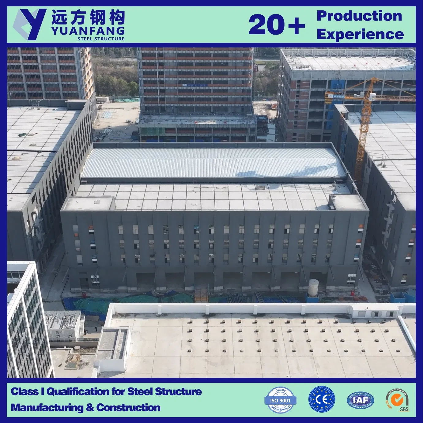 Customized ISO CE Building Material for Light Steel Structure Construction Steel Roof Truss Structure with Concrete Wall Enclosure Factory Warehouse Workshop