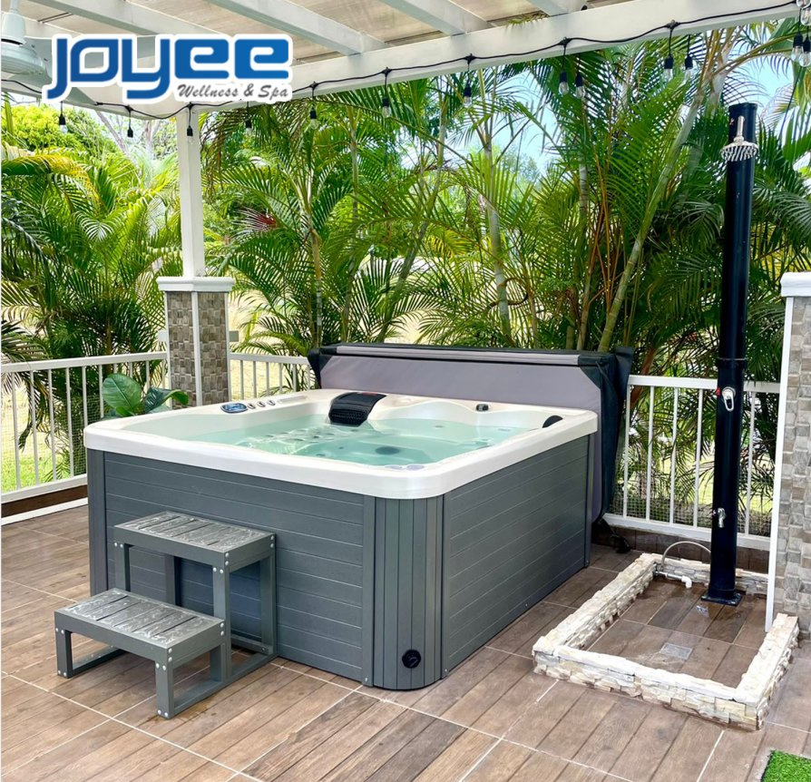 Joyee 6-Person Party Hot Tub Hydro Massage Tub Jacuzzier