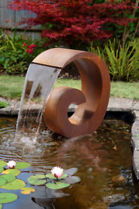Garden Ornaments Corten Steel Water Feature Outdoor Water Fountain