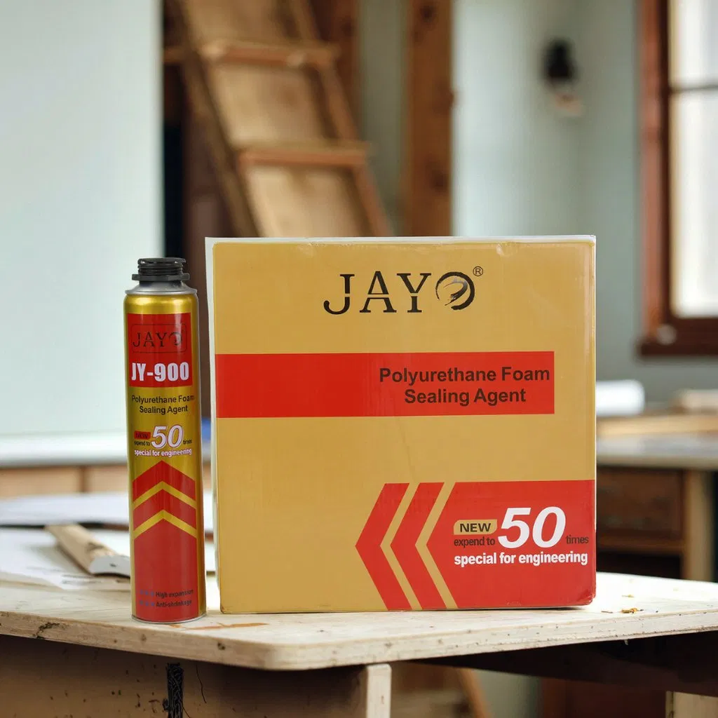 PU Foam Polyurethane Spray Isolation Adhesive for Windows Door Mounting Construction Expanding Foam