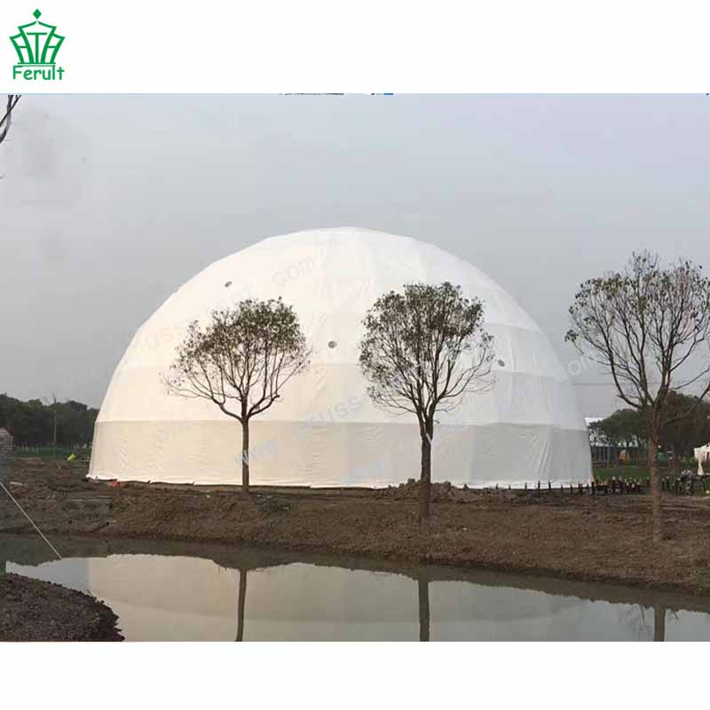 China Manufacturer Dia 35m Geodesic Pacific Steel Dome House Tent for Outdoor Wedding Events