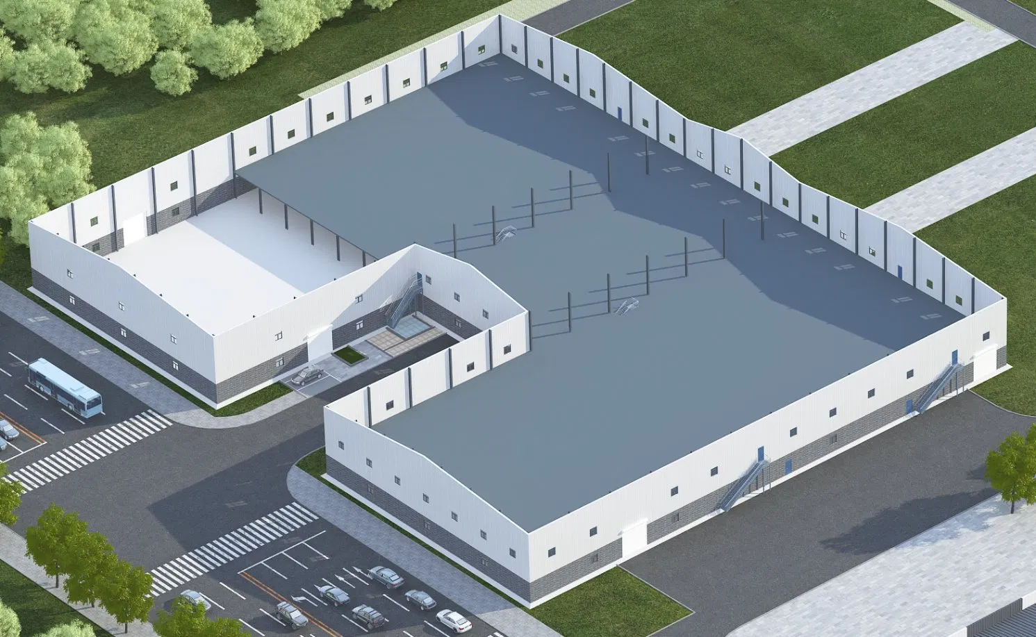 Prefab Frame Warehouse Buildings Garage Steel Structure Prefabricated Workshop