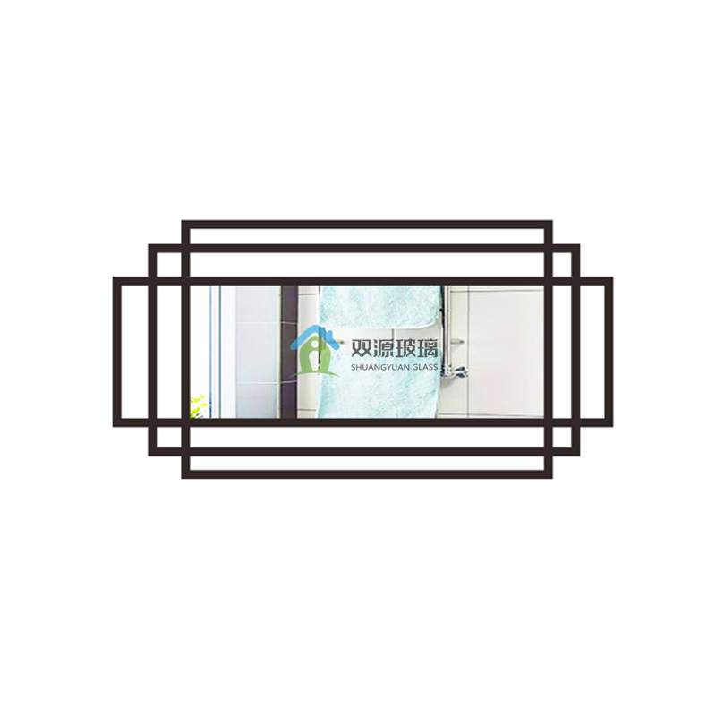 Unique Design and Durable Square Decor Framed Iron Mirror for Wall Classic Mirror Frame Grid Mirror