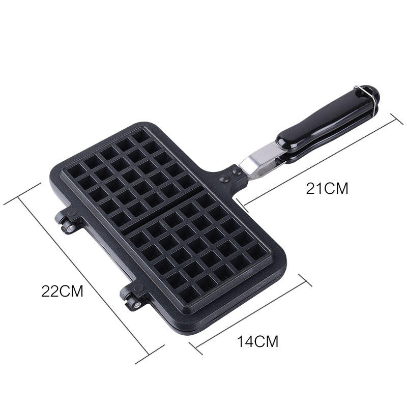 Indystrialdouble-Sided Aluminumcast Grillpan Non-Stick Sandwich Maker Waffle Waffle Machine Kitchen Metal Frying Pan Iron