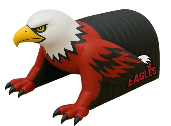 Boyi American Football Games Tent NFL Entrance Inflatable Eagle Helmet Tunnel