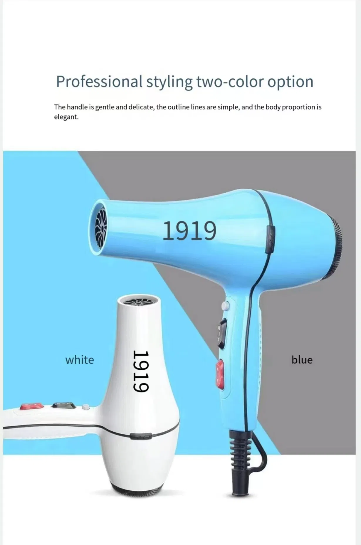 Customizable Color Hair Tool with Efficient Hair Dryer for Salon-Grade Styling Equipment
