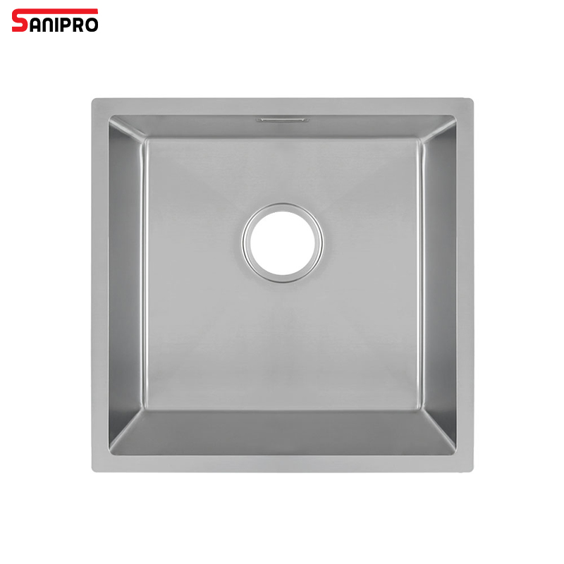 Sanipro Vegetable Washing Pool Large Capacity Above Counter Kitchen Basin Handmade SUS304 Stainless Steel Single Sink