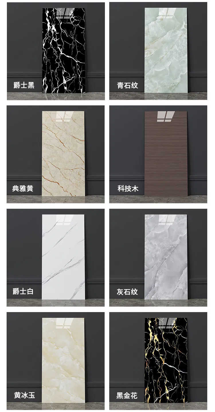 Marble Tile Wall Sticker Waterproof Thickened Living Room Background PVC Board Toilet Bathroom Sticker Kitchen Wallpaper