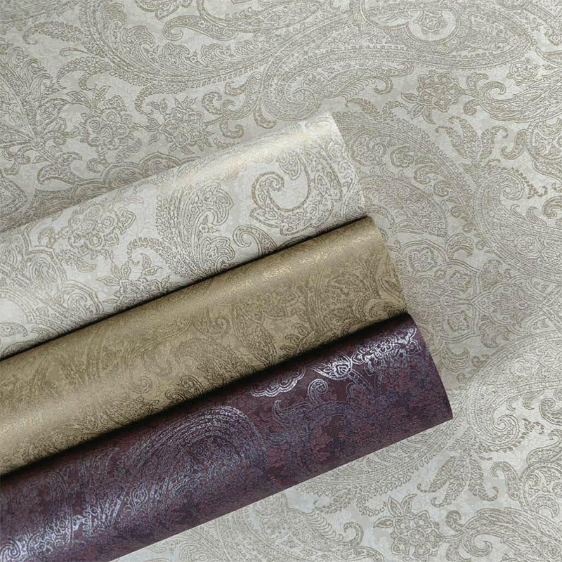 High-Quality Custom-Made Vintage Roman Style Mold-Proof and Fire-Resistant PVC Wallpaper for Waterproof Wall Decoration