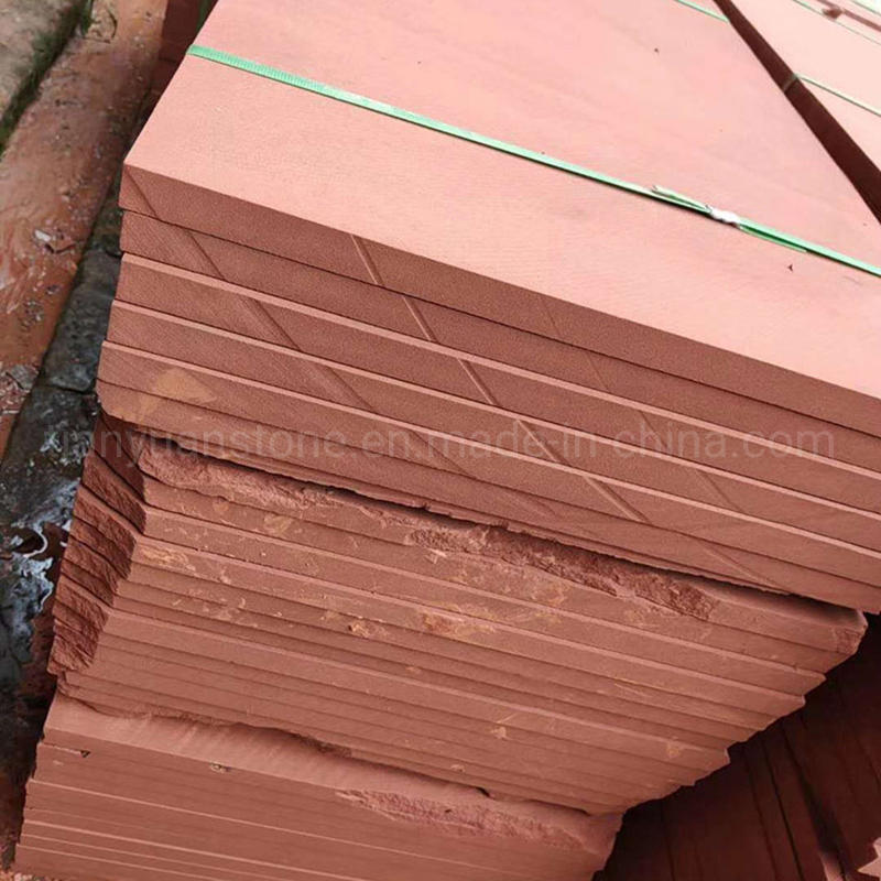 Natural Red Sandstone Tiles for Flooring Patio Paver