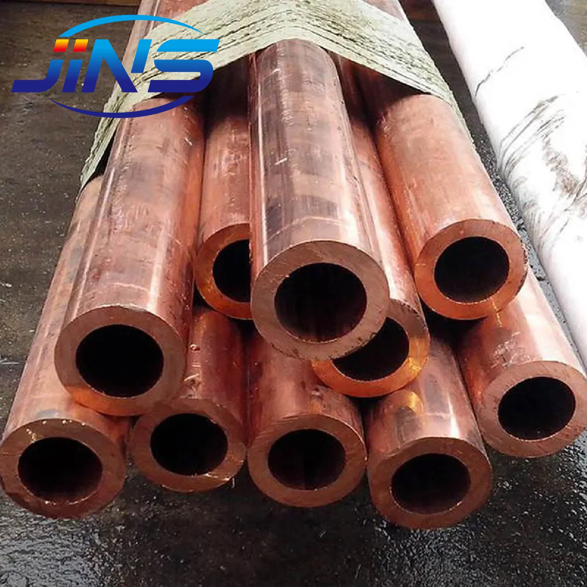 Copper Pipe Tube 99.9% Purity Refrigeration Air Conditioner Hard Temper