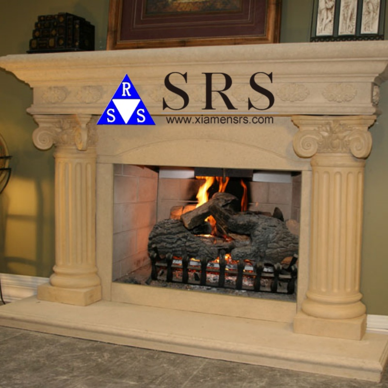 Fireplace Natural Stone Marble Black/White/More