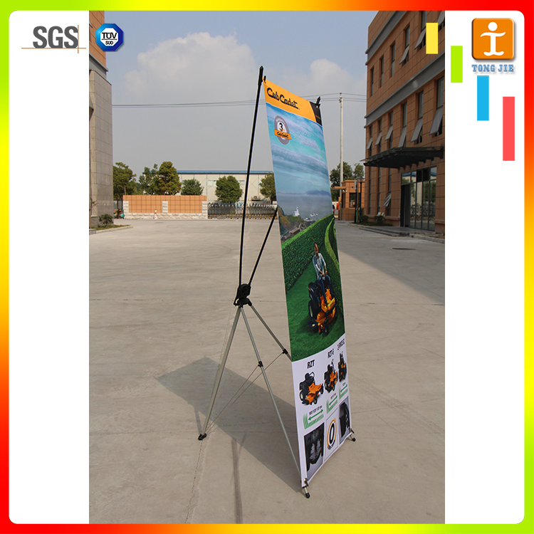 Advertising Campaign X Shape Banner, K Shaft Display Banner